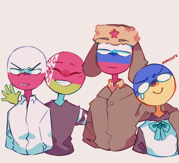 Беларусь и Польша Countryhumans