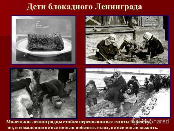 Дети блокадного Ленинграда 1941 1944