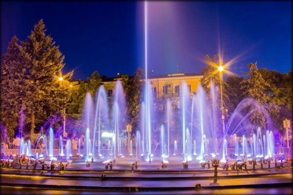 Светомузыкальный фонтан в Ставрополе