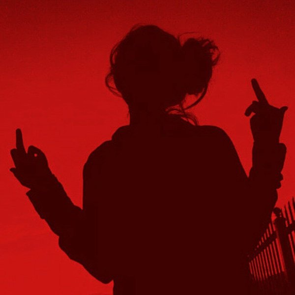 Девочка на закате без лица