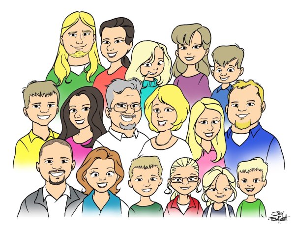 Родственники рисунок