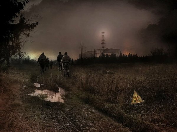 Чернобыльская АЭС сталкер арт