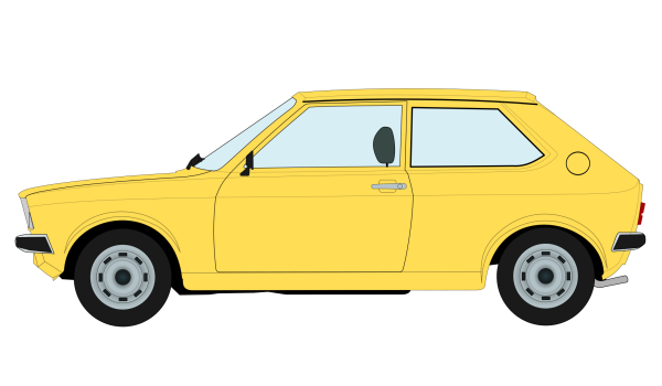 Автомобиль вид сбоку вектор