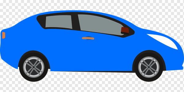 Машина вектор сбоку детская