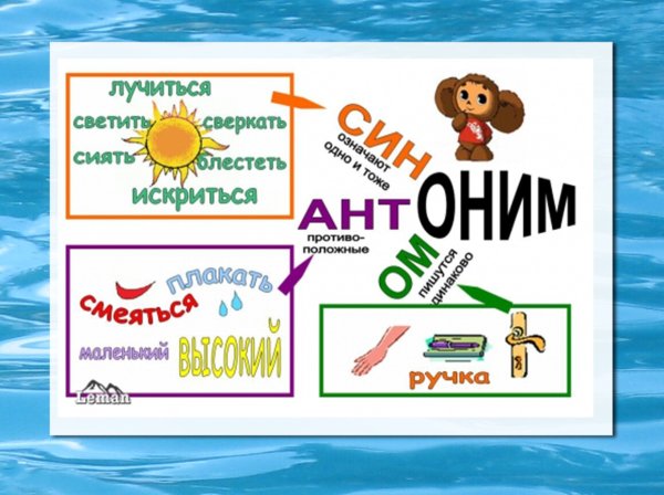 Синонимы амонимыантонимы