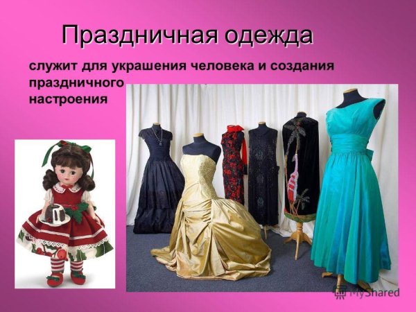 Презентация праздничная одежда