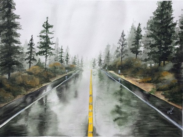 Воздушная перспектива в пейзаже