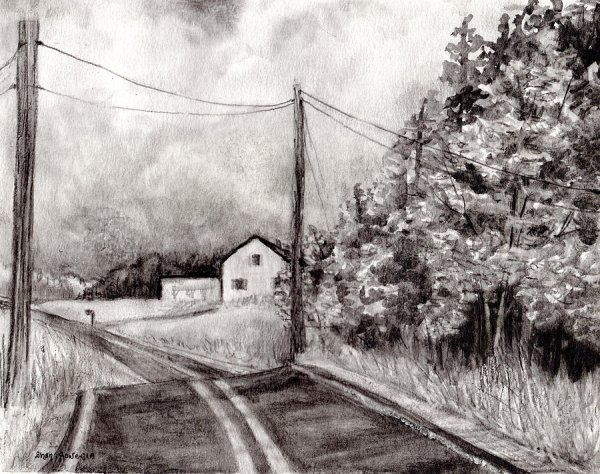 Линейная перспектива аллея 3 класс