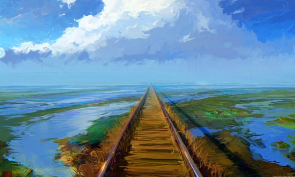 Линейная перспектива ограниченного пространства пленэр