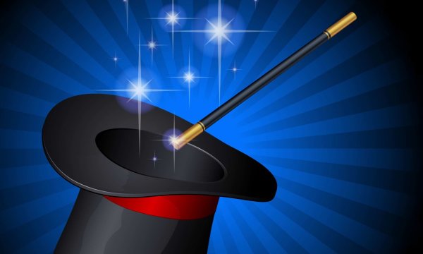Шляпа фокусника и палочка