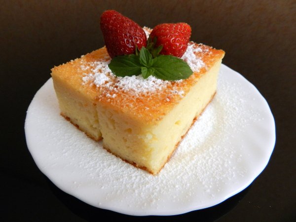 Пирог манник на молоке