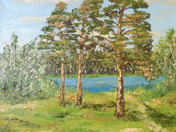 Под соснами