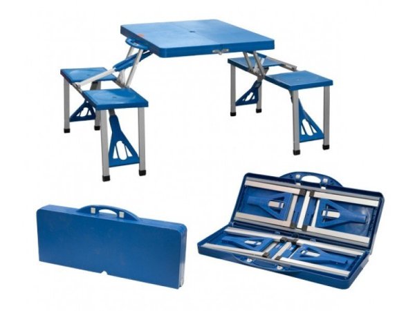 Экос td-12 стол складной со скамейками (993085)