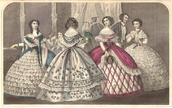 Кринолин платье 19 века