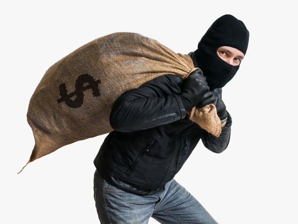 Грабитель с мешком
