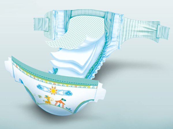 Ребенок в подгузнике