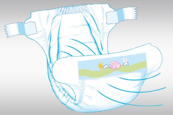Изображения на детских подгузниках