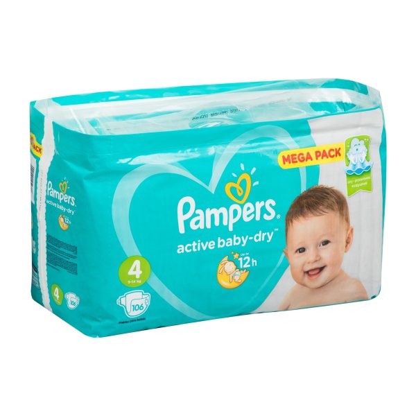 Памперс Актив Беби 4 106