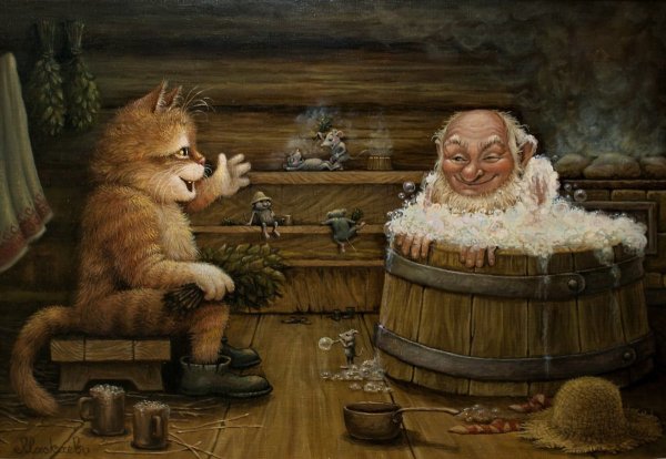 Банный Домовой русский Банник