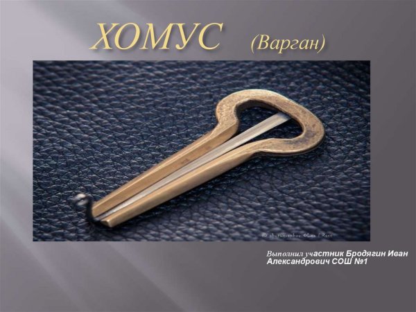 Инструмент шаманов варган