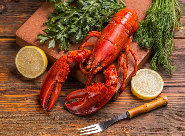 Морепродукты Омар лангуст