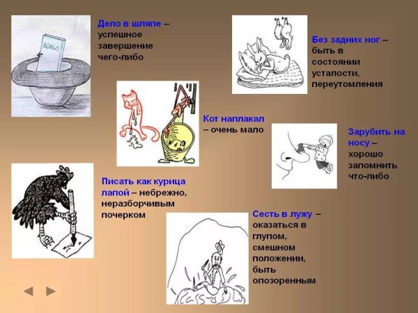 Фразеологизмы рисунки
