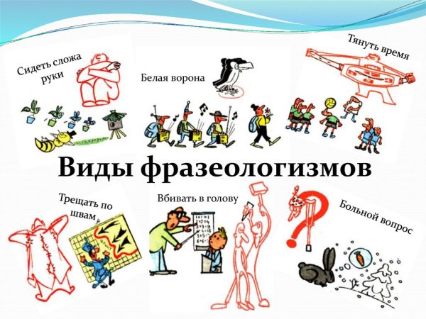 Фразеологизмы рисунки