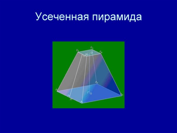 Правильная усеченная четырехугольная пирамида