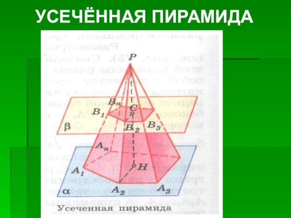 Правильная усеченная пирамида 6 угол
