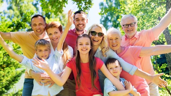 Счастливые большие семьи