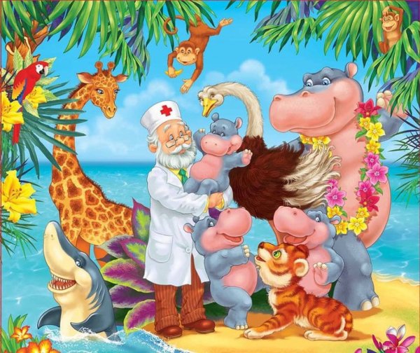 Чуковский доктор Айболит иллюстрации