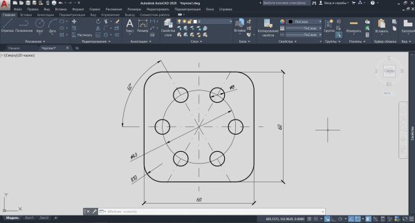 AUTOCAD чертеж 2022