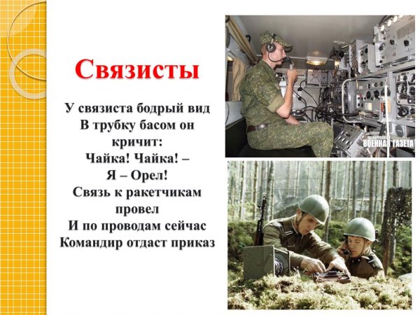 Профессия военный Связист