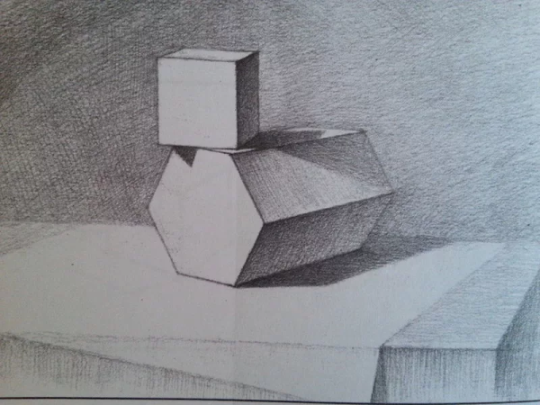 Штриховка шестигранной Призмы