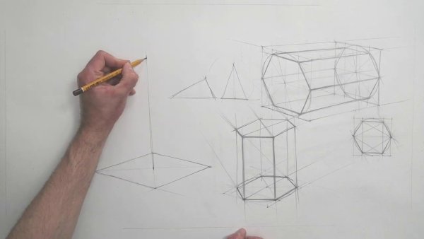 Построение шестиугольной Призмы