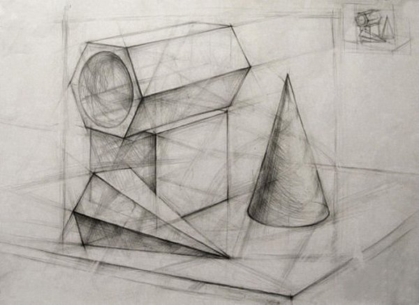 Наброски геометрических фигур