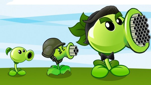 Plants vs Zombies 1 Горохострел