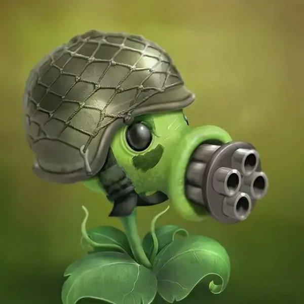 Растения против зомби Горохострел 3д