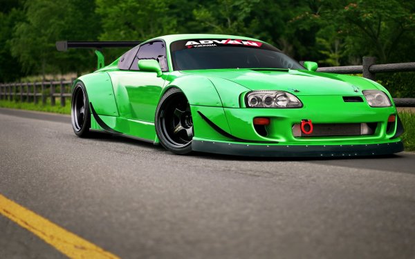 Toyota Supra a80 Green