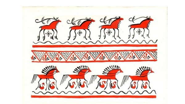 Мезенская роспись ремесло поморов