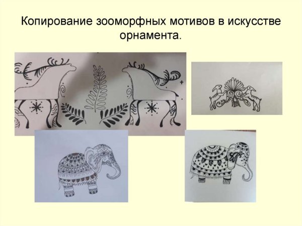 Зооморфные мотивы в орнаменте