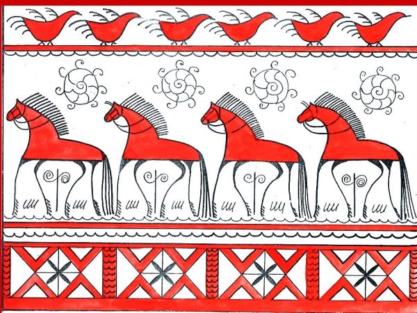 Татарский орнамент зооморфный мотив