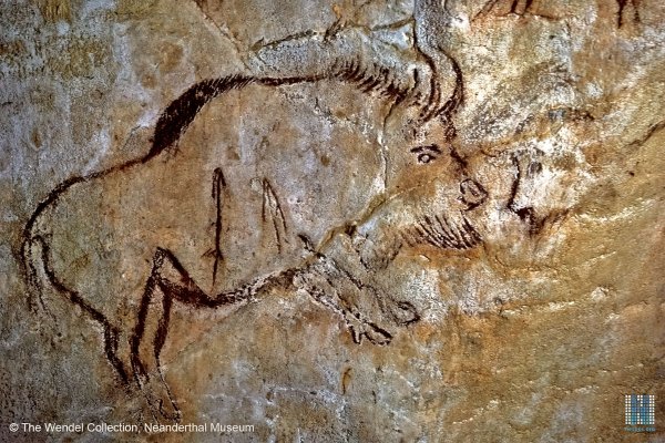 Росписи. Пещера Комбарель. Франция. Палеолит.