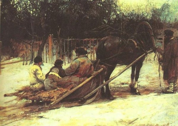 Крестьянин в санях