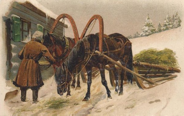 Сани дровни 19 века