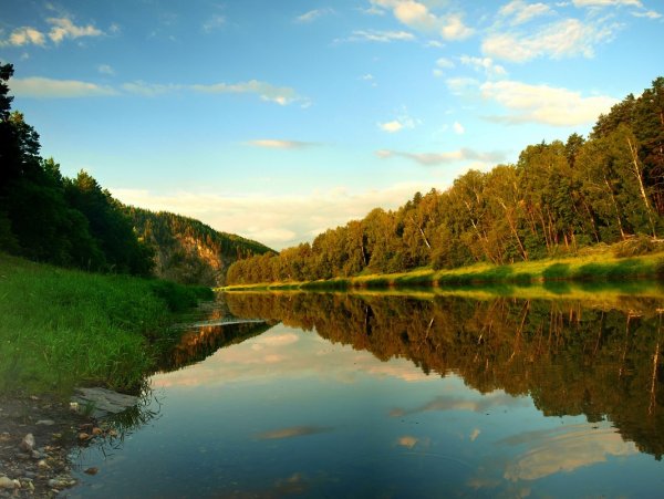 Природа Башкирии река белая