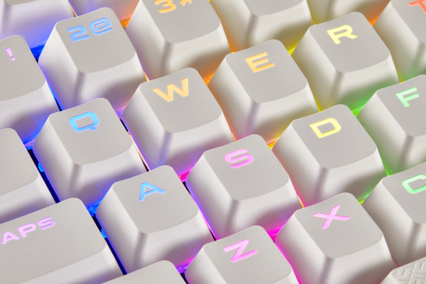 Double shot PBT keycaps White
