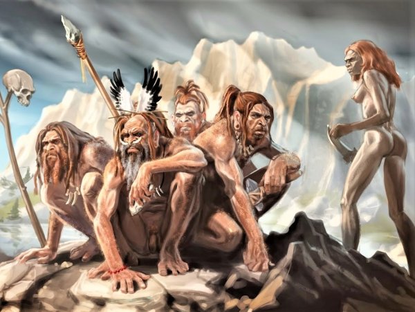 Древние люди неандертальцы и кроманьонцы