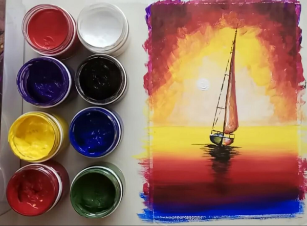 Рисунки гуашью
