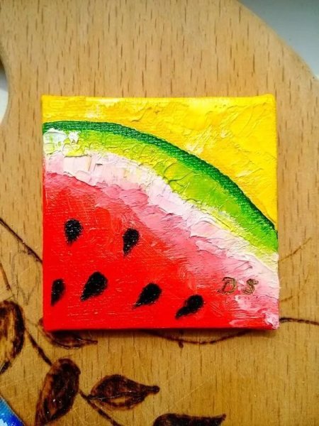 Рисунки красками очень легкие